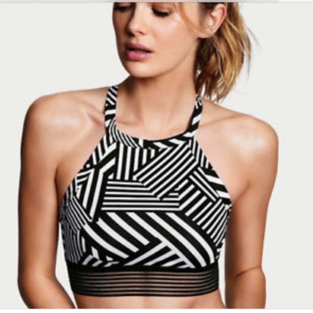 NWT VSX High Neck Key Hole Sports Bra